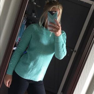 Teal sweater